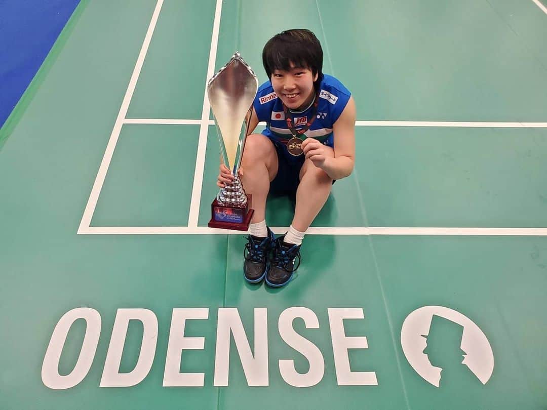 のインスタグラム：「.. Denmark Open 2021 優勝🏅 たくさんの応援ありがとうございました！」