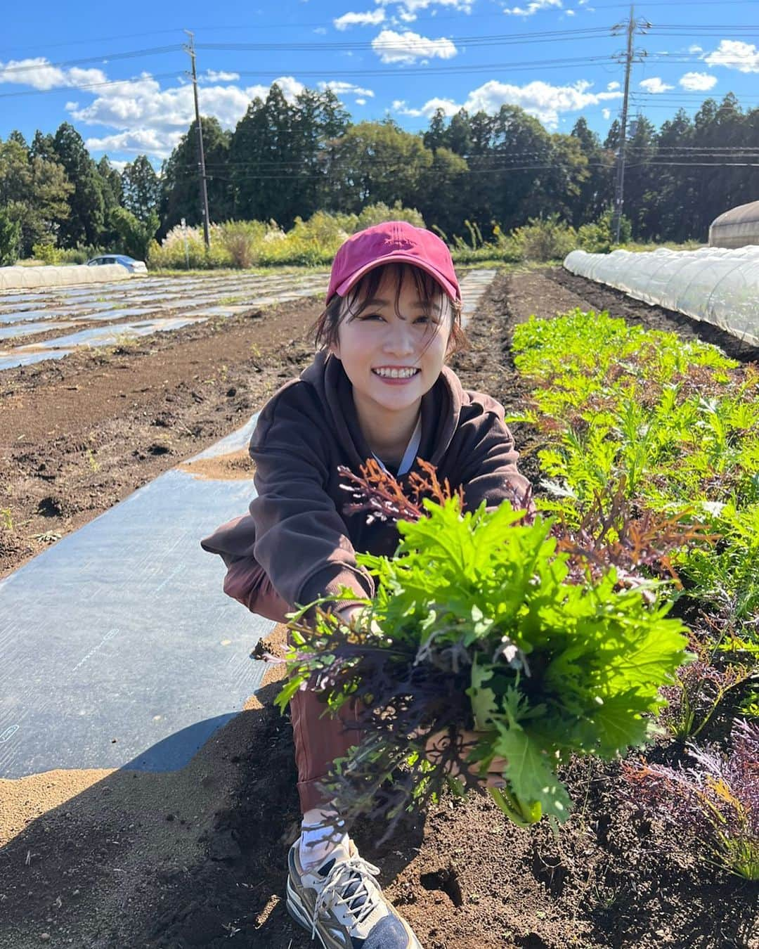 トラウデン直美さんのインスタグラム写真 - (トラウデン直美Instagram)「昨日のまつきが可愛すぎい！😍  一緒に畑に行けたの楽しすぎたし、一緒に収穫したお野菜美味しすぎたしハッピーじゃ😚❤️ また一緒に行こうね🌱🤍」10月24日 18時45分 - naomi_trauden_