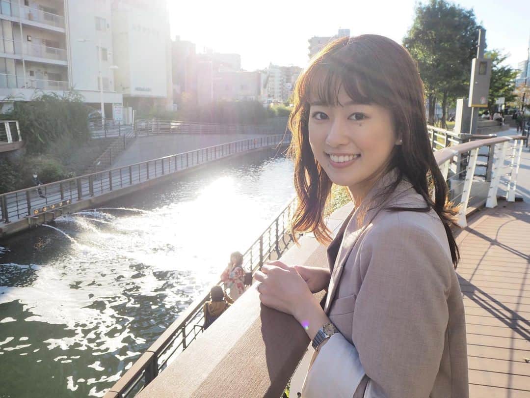 松本有紗のインスタグラム：「今日はたくさん散歩しました🚶‍♀️ 涼しくなったからなるべく早く歩くように頑張ろう〜👾  #散歩」