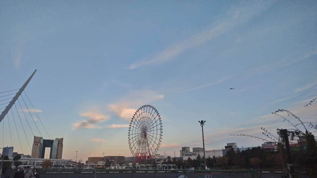 丸本凛さんのインスタグラム写真 - (丸本凛Instagram)「#instamood #instagood #photooftheday #tokyo #odaiba #ferriswheel #bluesky #rainbowbridge #autmn #sunnyday #niceview #tokyotower」10月24日 21時23分 - rinmarumoto