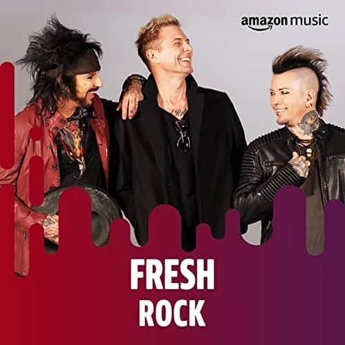 SIXX:A.M.のインスタグラム：「Hit the link in our stories to check out #sixxam on the cover of 'Fresh Rock'. Thank you! @amazonmusic https://bit.ly/freshrocksixxam」