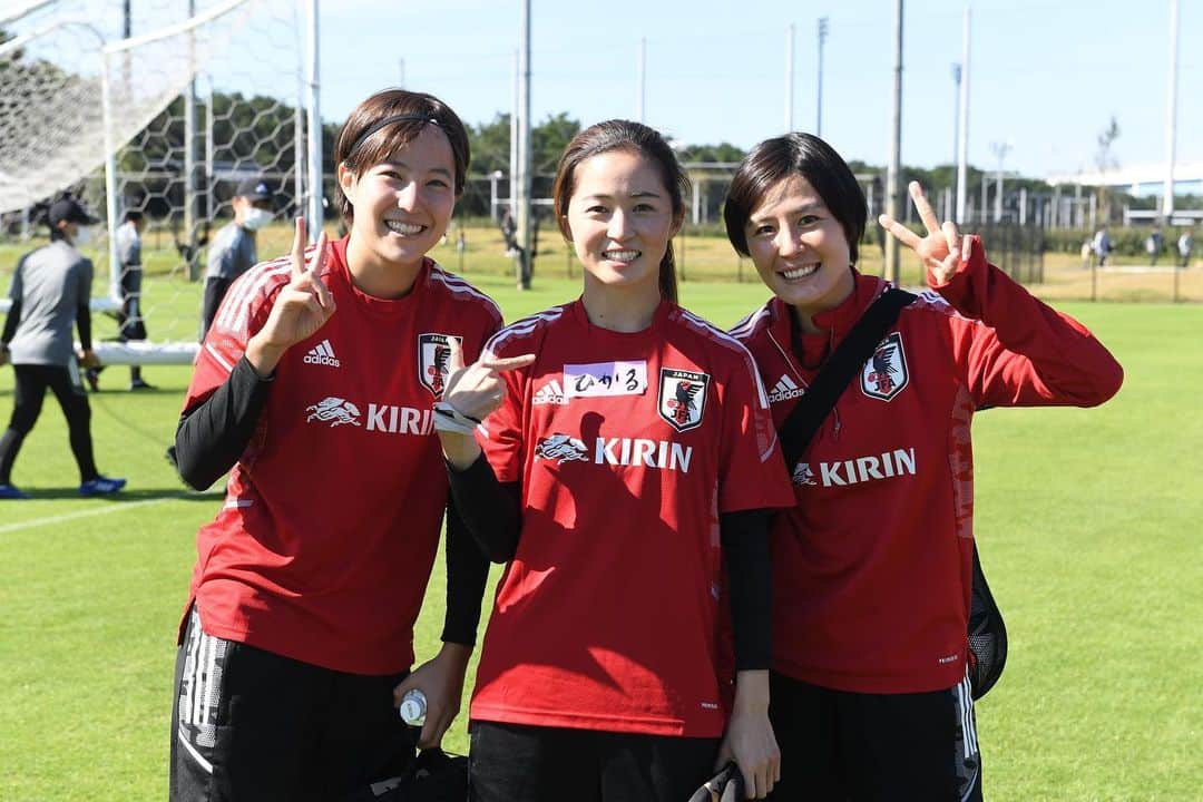 清水梨紗のインスタグラム：「. 合宿終わりました！！ 日々成長🔥🔥  ©︎JFA  #なでしこジャパン  #なでしこ」