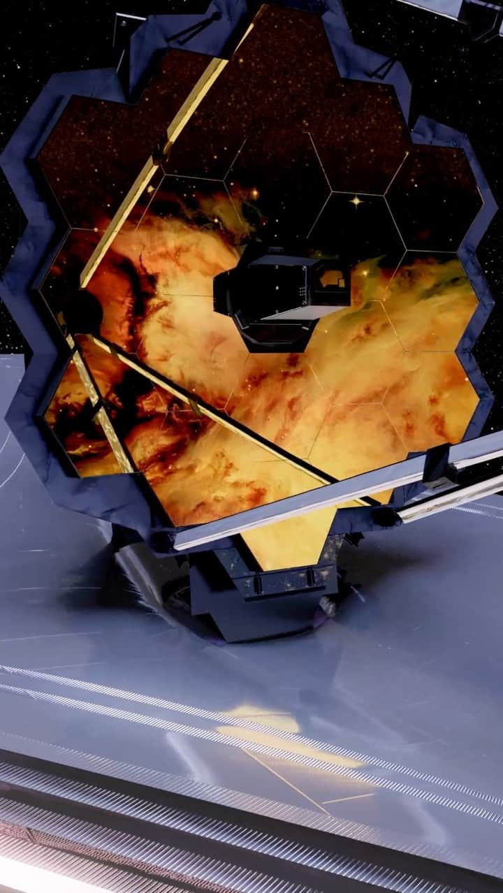 のインスタグラム：「To unfold the history of the universe, we must first unfold the James Webb Space Telescope.   Once launched, @NASAWebb will take on a harrowing 29-day journey, unfolding in space while traveling out to a million miles away — making Curiosity and Perseverance’s "7 minutes of terror" seem like a blink of an eye.  Learn more about the James Webb Space Telescope at the link in our bio.  #MondayThoughts」