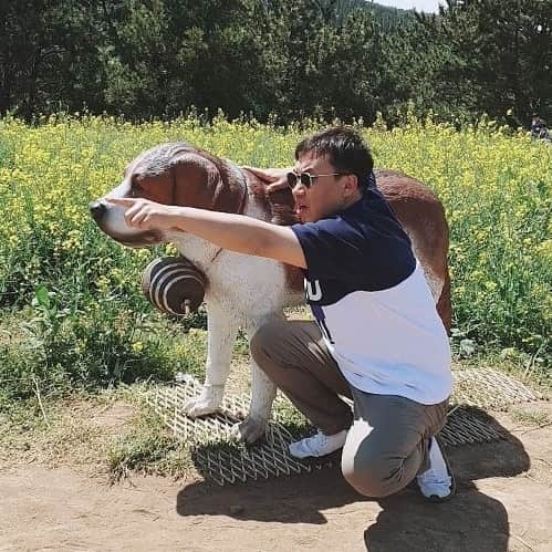 クァク・ジャヒョンさんのインスタグラム写真 - (クァク・ジャヒョンInstagram)「동네바보2 그건 그냥 인형이라구 바보야~! #곽자형#동네바보#개인형#오징어게임」10月27日 10時48分 - jahyeonggwag