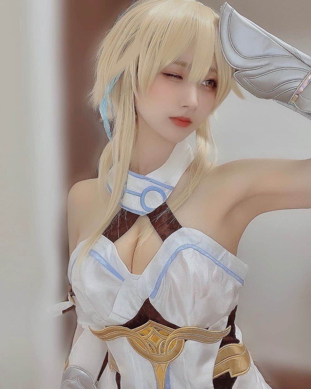 てーらのインスタグラム：「#女子大学生 #女子大生 #jd #cosplay_style #コスプレイヤーさんと繋がりたい #コスプレ #コスプレイヤー #cosplaygirl #cosplay  #japanesegirl #カメラマン募集 #カメラマンさんと繋がりたい #被写体になります #被写体モデル #被写体希望 #ポートレート 撮影  #genshinimpact  #原神  #ちゅーむ  #cawaii #cawaiigirl #follow	 #followme  #蛍コスプレ  #蛍  #Traveler  #旅人 #原神蛍  #lumine  #luminecosplay」