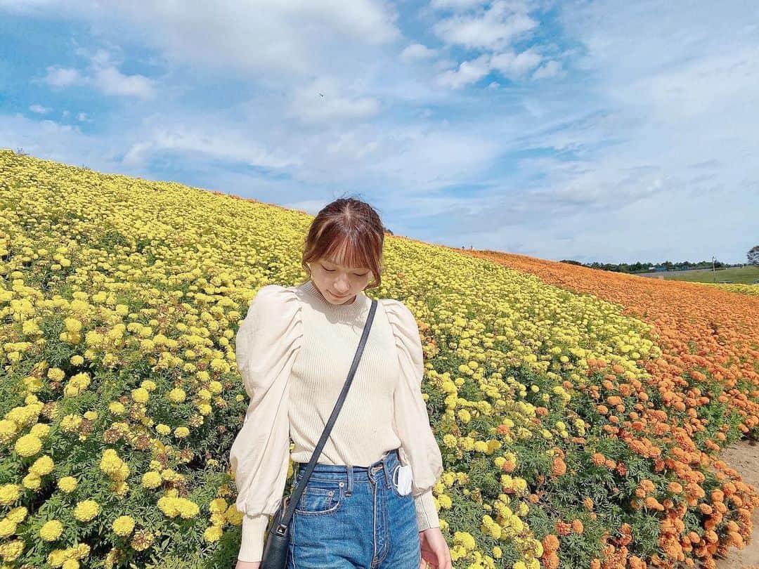 塩川莉世のインスタグラム：「おはよう🏝 . . 東京ドイツ村に行ってきました..🤍🐾空気が気持ちかった🏝 . . . #東京ドイツ村 #千葉観光 #千葉旅行 #千葉県 #千葉カメラ部」