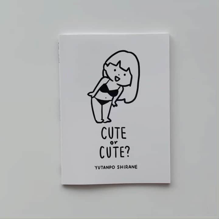 白根ゆたんぽのインスタグラム：「NEW | CUTE or CUTE?  2020年神田TETOKAで開催した個展「かわいいのとそうでもないの」 の全展示作品を掲載しています。  10月28日-31日開催の TOKYO ART BOOK FAIR 2021  twominutewarningさんとの共同ブース白根ゆたんぽ＋names で参加します。  #TABF2021  #TABF2021_OfflineVenue  ご来場は時間予約制＆入れ替え制のため時間枠をご確認のうえチケットをご購入ください。とのことです。お気をつけください。」