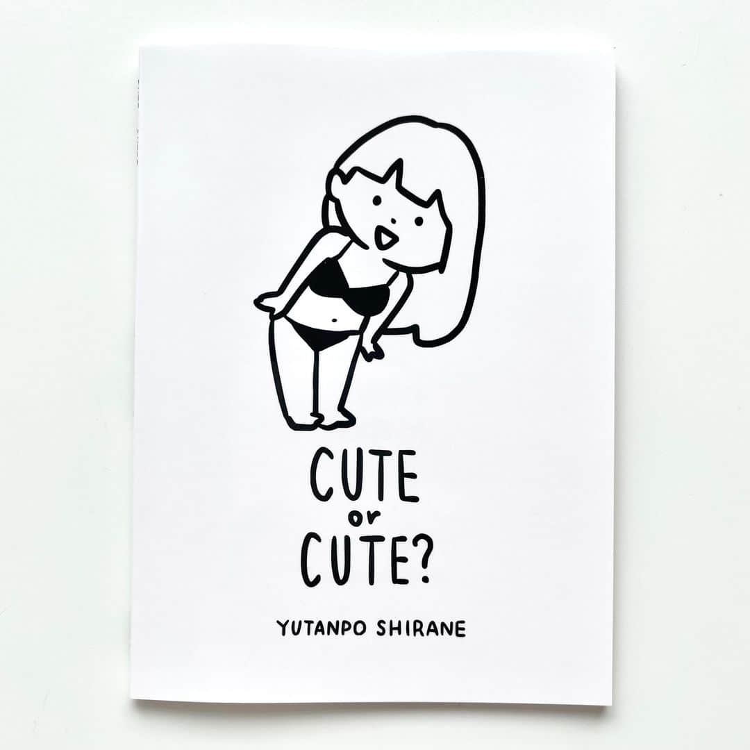 白根ゆたんぽのインスタグラム：「NEW | CUTE or CUTE?  2020年神田TETOKAで開催した個展「かわいいのとそうでもないの」 の全展示作品を掲載しています。  TOKYO ART BOOK FAIR 2021 twominutewarningさんとの共同ブース 白根ゆたんぽ＋names にて  #TABF2021  #TABF2021_OfflineVenue  ご来場は時間予約制＆入れ替え制のため時間枠をご確認のうえチケットをご購入ください。とのことです。お気をつけください。」