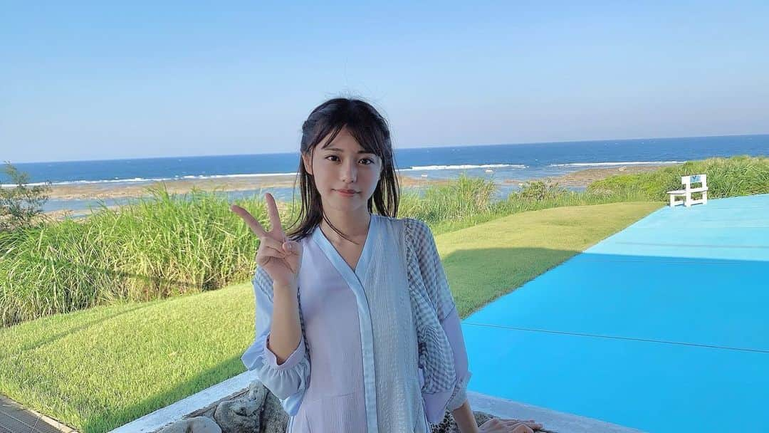 浅倉唯のインスタグラム：「#週プレ オフショットです。徳之島の空気が美味しくて何度も深呼吸したのを思い出しました。」