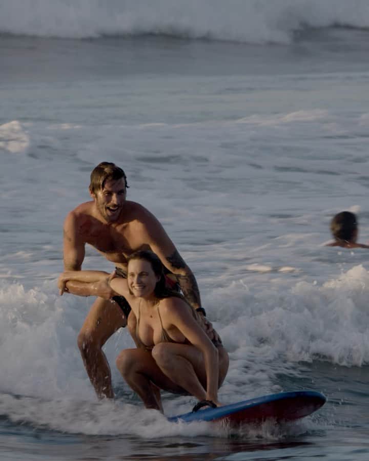 アラナ・ブランチャードのインスタグラム：「Tandem date @jackfreestone thanks for helping me get up😂 go to link in the bio to watch full episode on my YouTube  🎥 @jaketaiwan4」