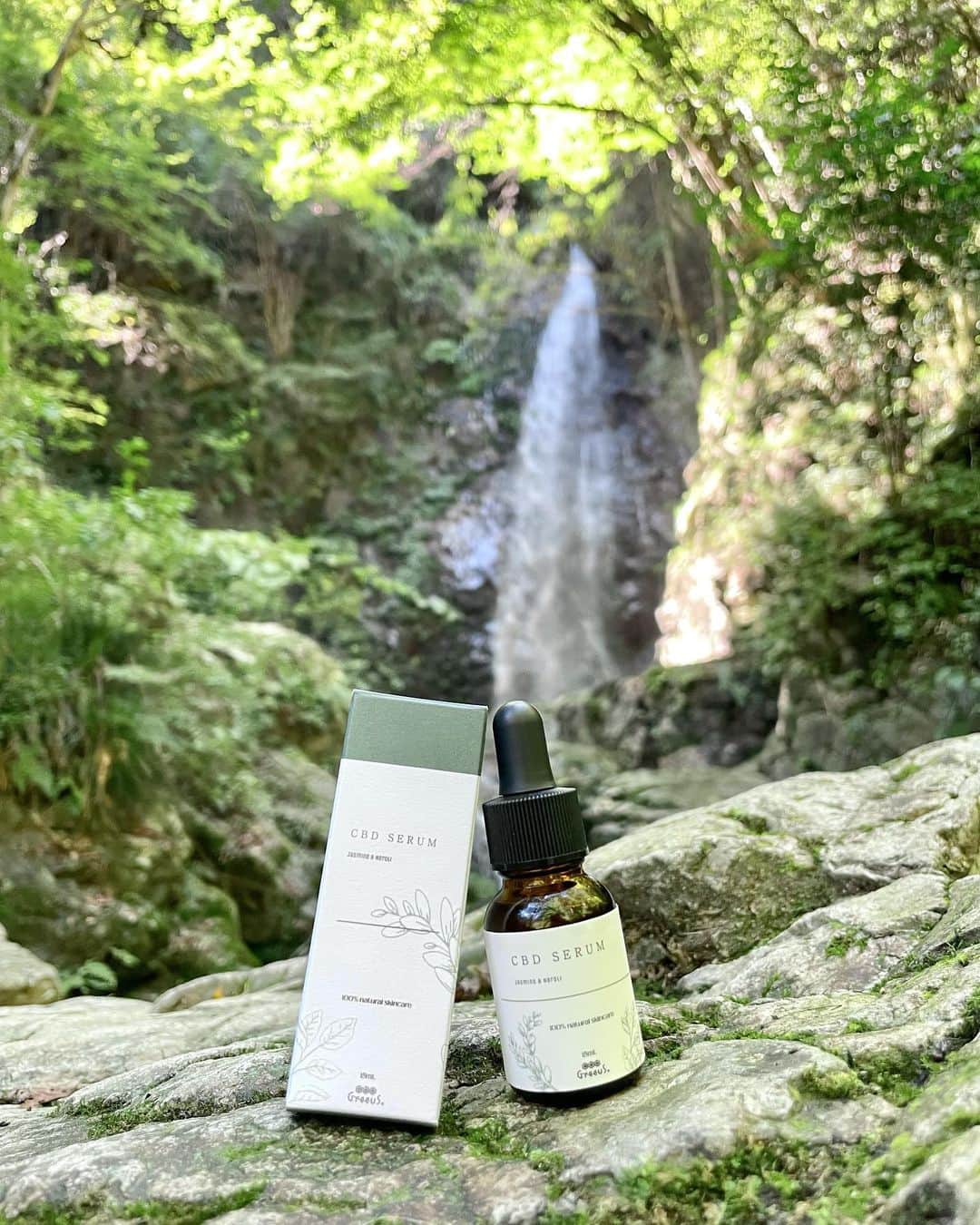 のインスタグラム：「【 Greeus @greeus.cbd × RỉRi コラボCBDセラム🌿 】  ついに！！！ 19:00になり、発売開始されました👏✨  大変、お待たせ致しました🤍  プロフィールTOPのURLからか、ストーリーに貼られているURLから飛んでください☺️  数量限定販売なので、皆さんがGETできます様に🤲✨」