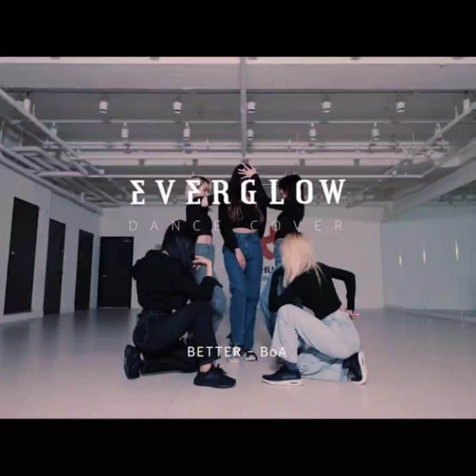 EVERGLOWのインスタグラム：「[🎬EVERGLOW VOD]  EVERGLOW - 보아(BoA) 'Better' DANCE COVER  ▶ https://youtu.be/hBSWZs2IOCo  #EVERGLOW #에버글로우  #BoA #보아 #Better #DANCECOVER #이유 #시현 #미아 #온다 #아샤 #이런」