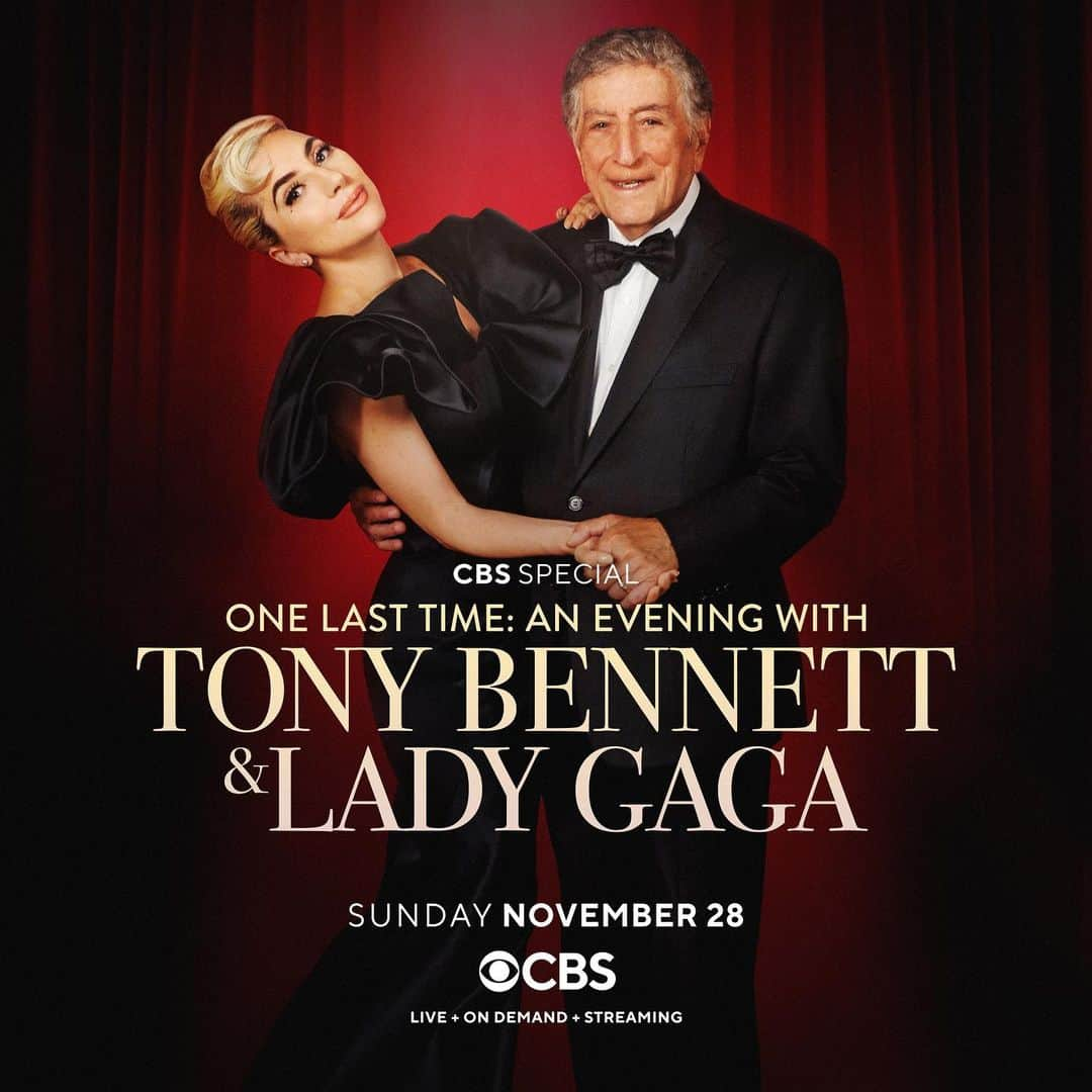 レディー・ガガさんのインスタグラム写真 - (レディー・ガガInstagram)「One Last Time: An Evening With Tony Bennett & Lady Gaga 🤍 Join @itstonybennett and me on Sunday, November 28th at 8PM ET/PT on CBS ✨」10月30日 2時50分 - ladygaga