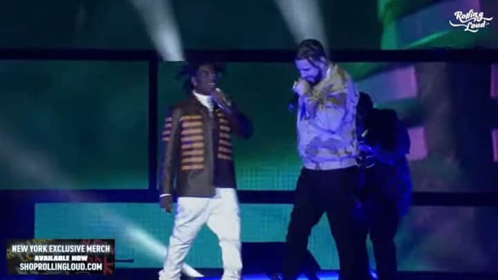 フレンチ・モンタナのインスタグラム：「NYC 🗽ONE FOR THE BOOKS  me and  @kodakblack JUST performed lockjaw for the first time 🌊 and premiered part 2 “MOPSTICK” DROPPING NOVEMBER 12」