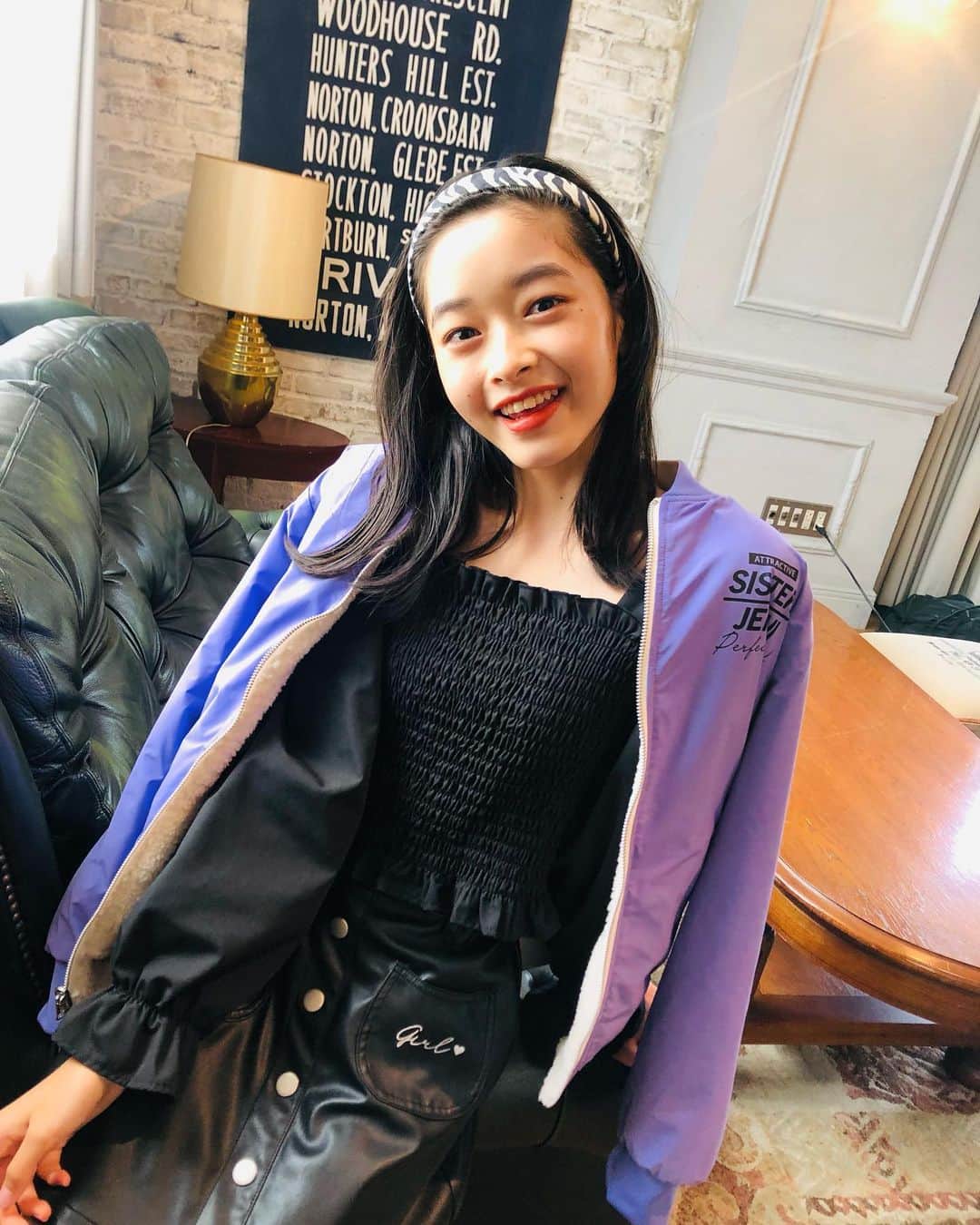 ニコ☆プチのインスタグラム：「🦋  前髪アップめりいさんどうですか😙💓  #滝口芽里衣」
