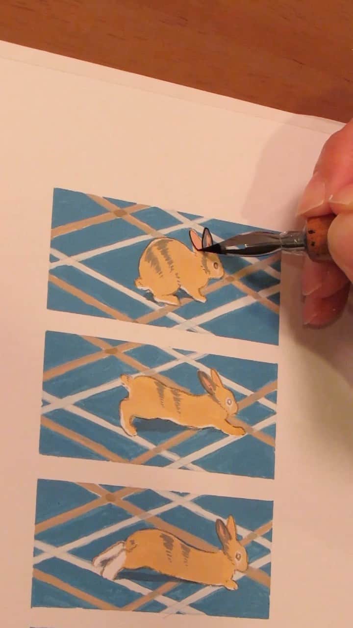 森山標子(しなこ)/Schinakoのインスタグラム：「I made a pattern that looks like Lamp because Lamp do this every day. ランプが毎日やってるのでランプみたいな柄にしてみました #inktober2021」