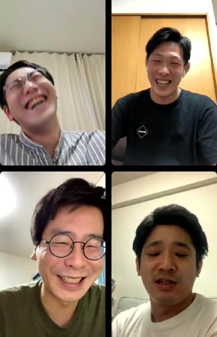 のインスタグラム：「3人が来てくれて、ただただ楽しく喋りました！たぶん一週間くらいで消えます😵」