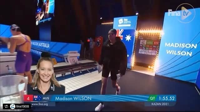 マディソン・ウィルソンのインスタグラム：「It’s been a crazy ride, today was the final day of the Fina World Cup tour, super excited to have finished top 3 overall and have completed a clean sweep in my favourite event 200 freestyle. I didn’t think a month ago I would even be able to compete so I’m beyond proud of my body.   All my love and thanks goes to my family, my amazing @sa_sports_institute team and to my coach @peterbishop68 (for checking in every day and listening to me explain how sore I am)   #swimming #FINA @fina_development_kazan」