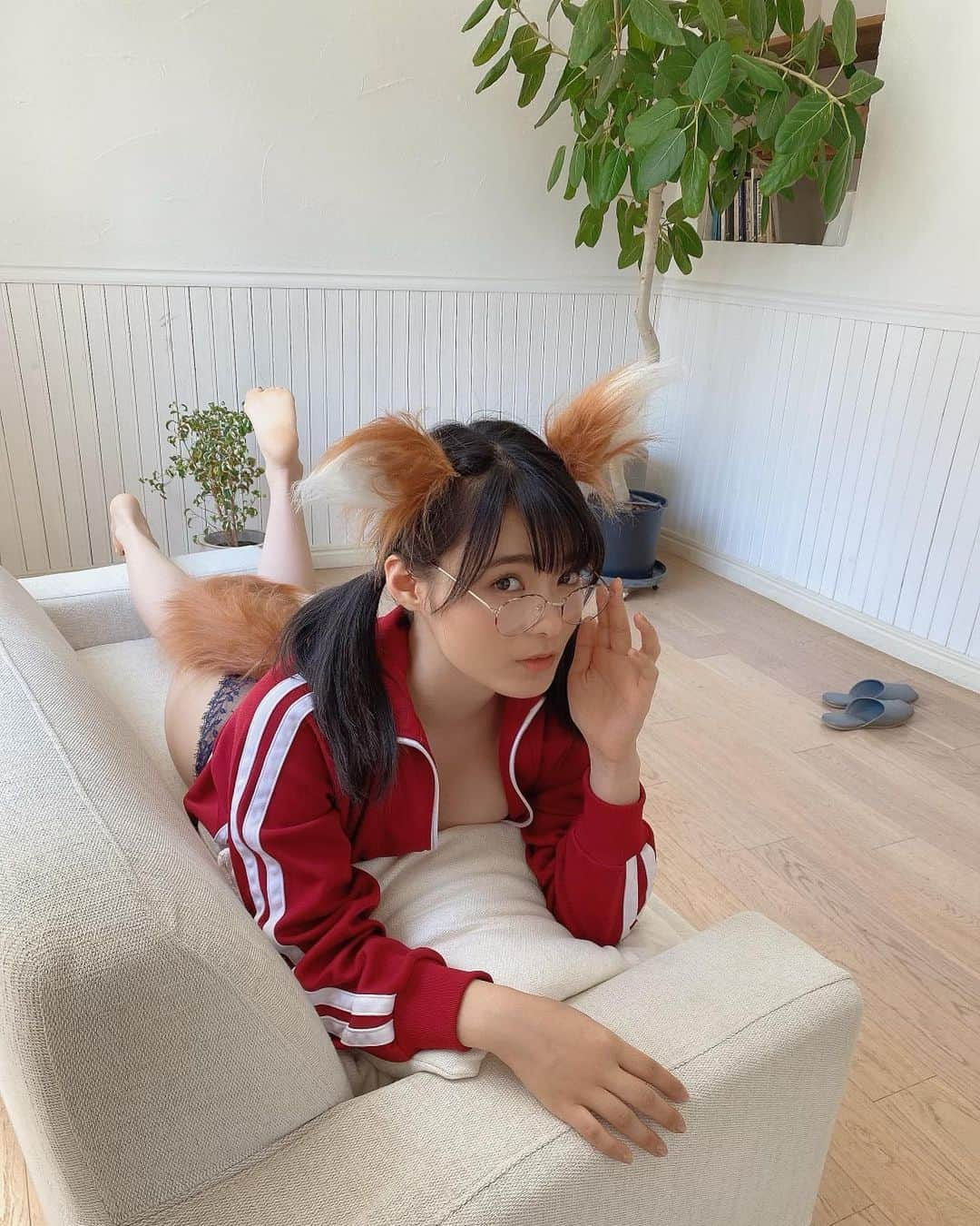 星名美津紀さんのインスタグラム写真 - (星名美津紀Instagram)「ケモミミづき🦊  #ハロウィン #halloween #happyhalloween #けもみみ #めがね」10月31日 11時41分 - hoshina_mizuki