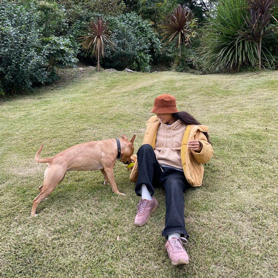 大橋リナのインスタグラム：「🥰🍃🍃」