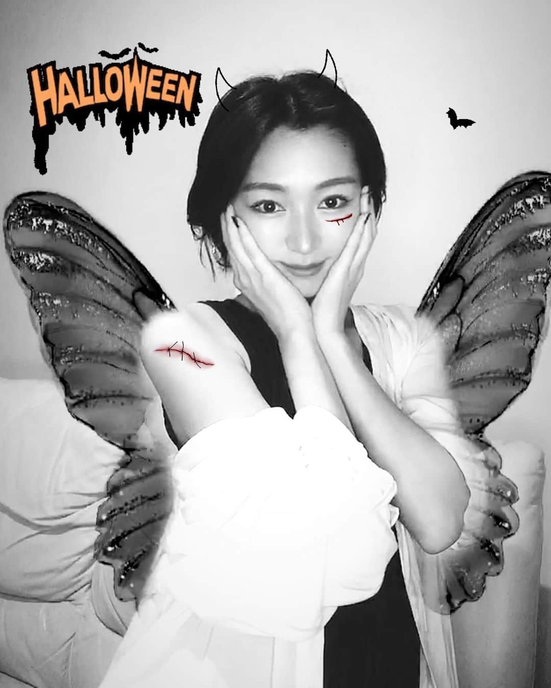 二瀬里子さんのインスタグラム写真 - (二瀬里子Instagram)「#halloween 🎃👻🍭 #ハロウィン #2021」10月31日 22時17分 - ricofutase