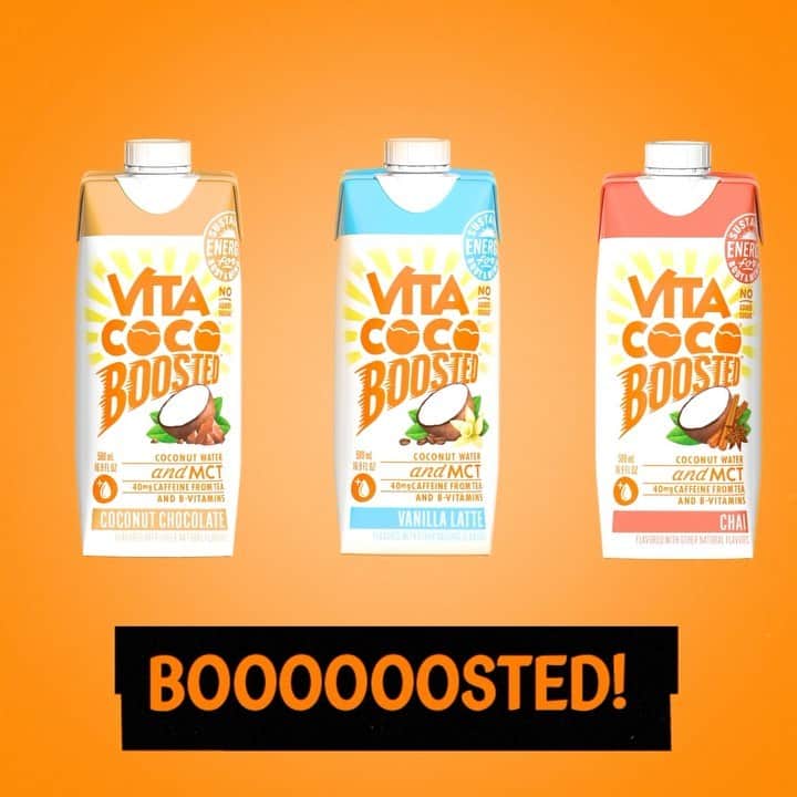 Vita Coco Coconut Waterのインスタグラム：「Because it’s Halloween, we decided now is the only time we can make a cheesy play on words with our Boosted Coconut Water. Made with coconut water, B vitamins and MCT oil to give you energy but now conveniently doubles as a Halloween themed treat. #HappyHalloween」