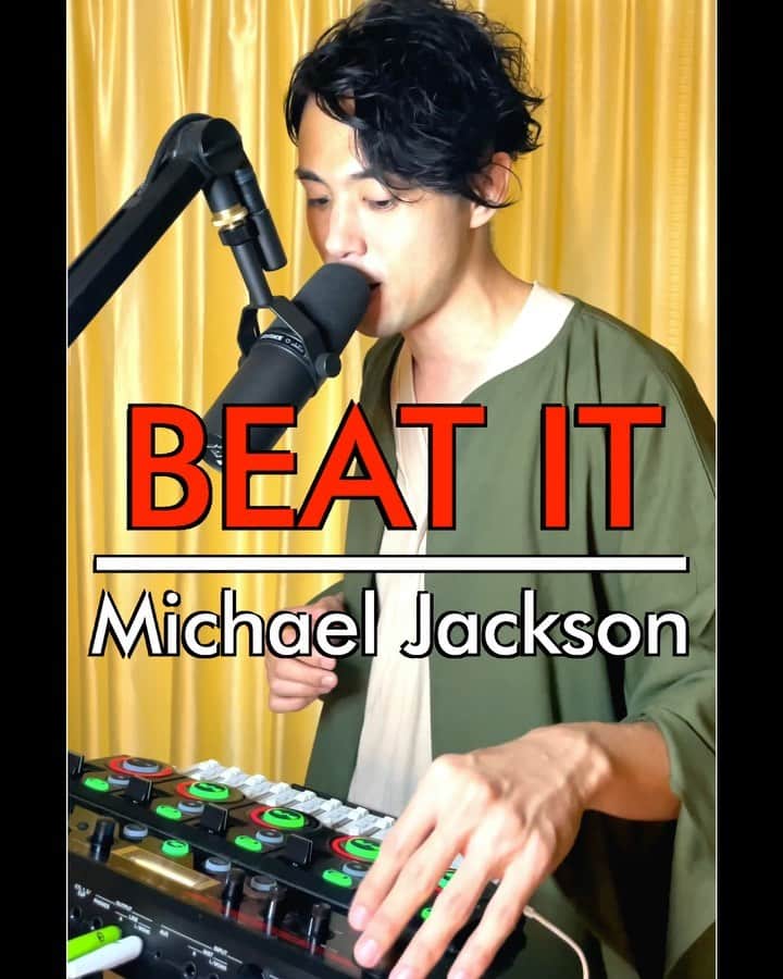 𝐑𝐄𝐀𝐓𝐌𝐎のインスタグラム：「"BEAT IT" BOSS RC-505 Livelooping cover 👕 @seaven.wear Kimonover & SEAVEN Tees 🎙 @shure SM7B #beatbox #beatit #michaeljackson #rc505 #liveloop @bossinfoglobal @bossfx_us @swissbeatbox #这就是街舞 #loopstation #ビートボックス #マイケルジャクソン @michaeljackson」
