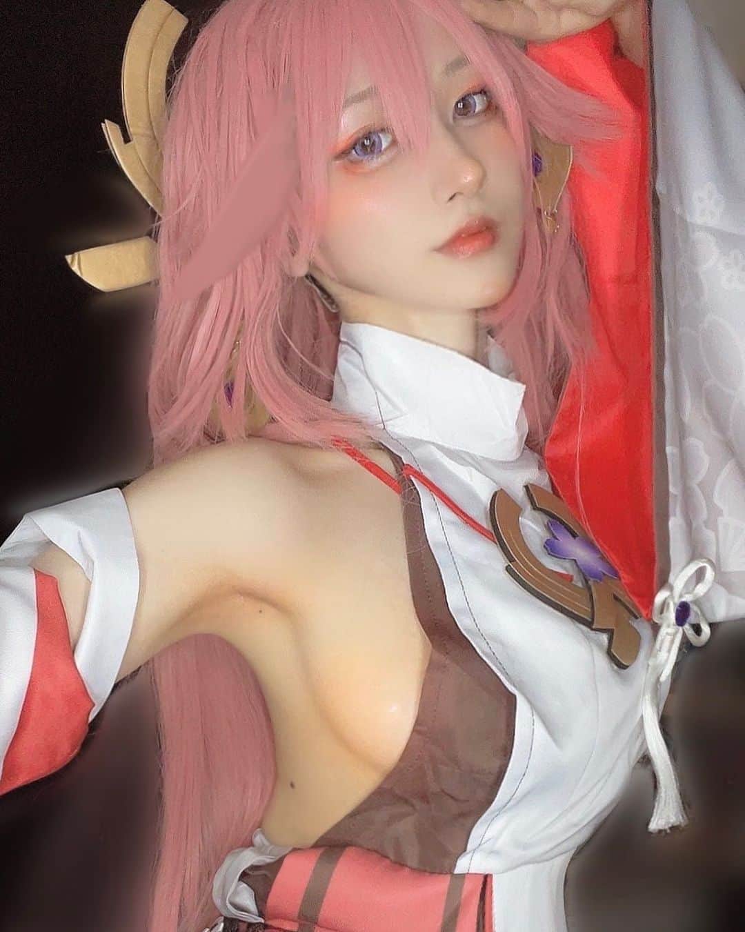 てーらのインスタグラム：「妾の「狐お姉さん」姿に興味があるような口ぶりじゃのう？🦊  #女子大学生 #女子大生 #jd #cosplay_style #コスプレイヤーさんと繋がりたい #コスプレ #コスプレイヤー #cosplaygirl #cosplay  #japanesegirl #カメラマン募集 #カメラマンさんと繋がりたい #被写体になります #被写体モデル #被写体希望 #ポートレート 撮影  #genshinimpact #keqing #kokusei #原神 #刻晴コスプレ コス #八重神子 #yaemiko #ちゅーむ  #cawaii #cawaiigirl #follow	 #followme #keqing #keqingcosplay」