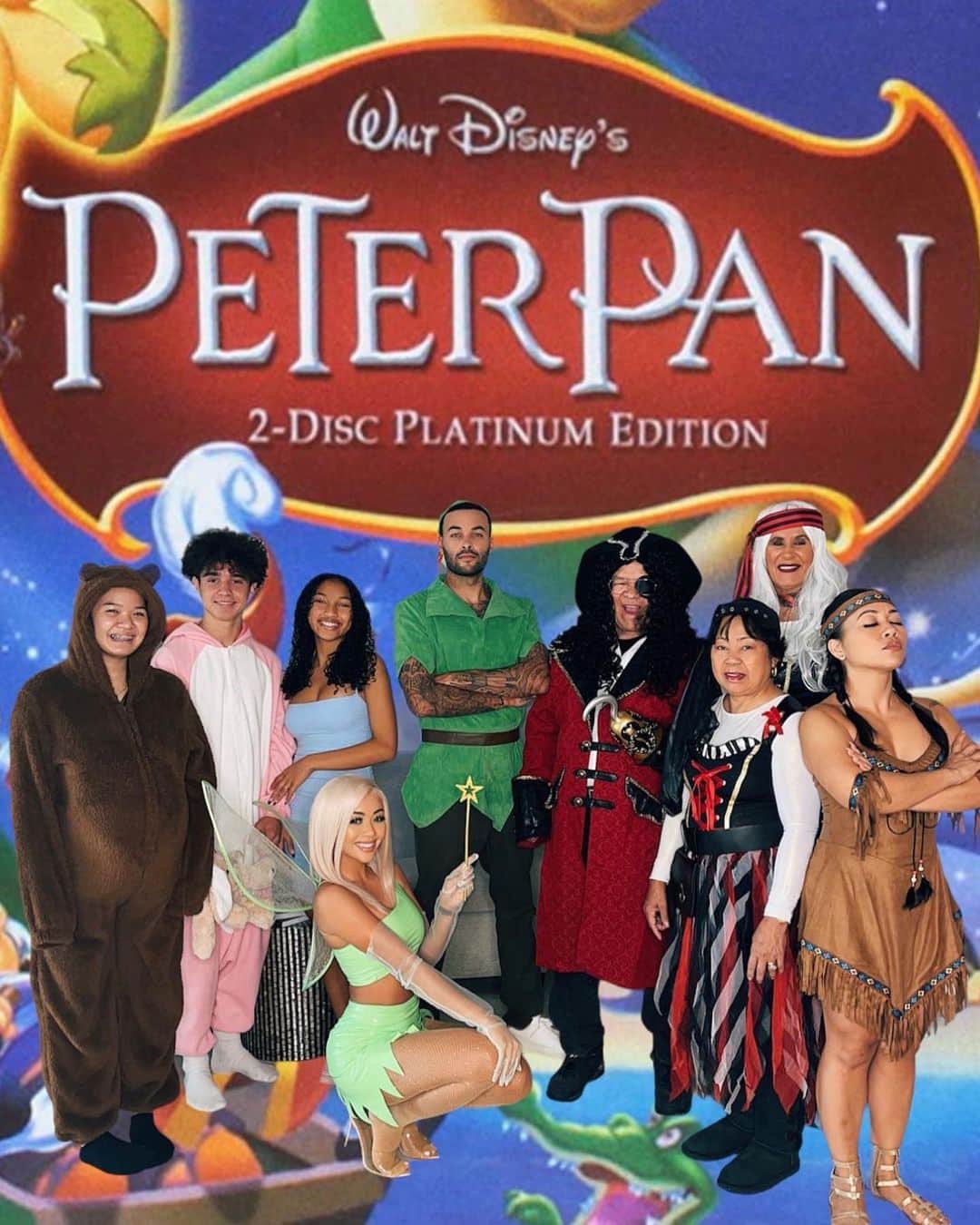 リアン Vさんのインスタグラム写真 - (リアン VInstagram)「Lived our Peter Pan fantasy yesterday  with our family! 🧚💚 Hope everyone enjoyed their Halloween! ✨」11月2日 1時54分 - lianev
