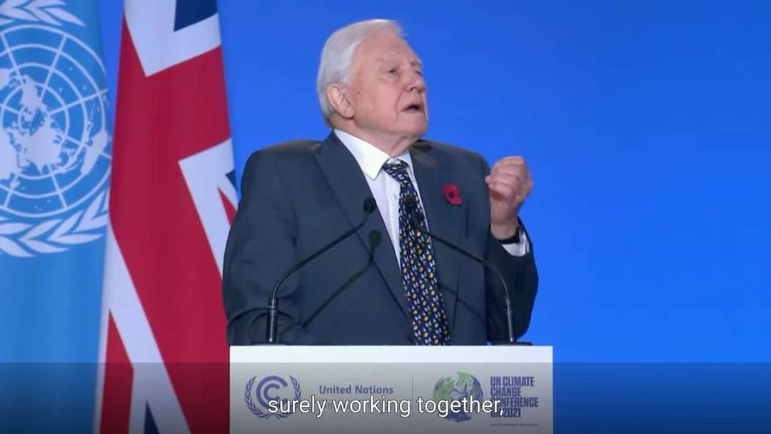 Jackson Harriesのインスタグラム：「Part of Sir David Attenborough’s speech from the opening ceremony of COP26 today.   It felt so incredibly moving to see footage of our characters from Seat At The Table used in this address.   When we started this project we set out with one goal; to amplify the unheard voices of those on the front lines of this crisis. Watching Sir David Attenborough speak today alongside our incredible climate hero’s moved me to tears.   Finally it feels like world leaders are starting to grasp the severity of this crisis. Finally it feels like people are starting to wake up to the fact that this is an urgent issue of human-rights and social justice.   The stage has been set at COP26. The stakes couldn’t be higher. What happens of the next two weeks here in Glasgow will shape all of our futures.   I’d love to know your thoughts on Sir David’s address and the opening ceremony in the comments below.」