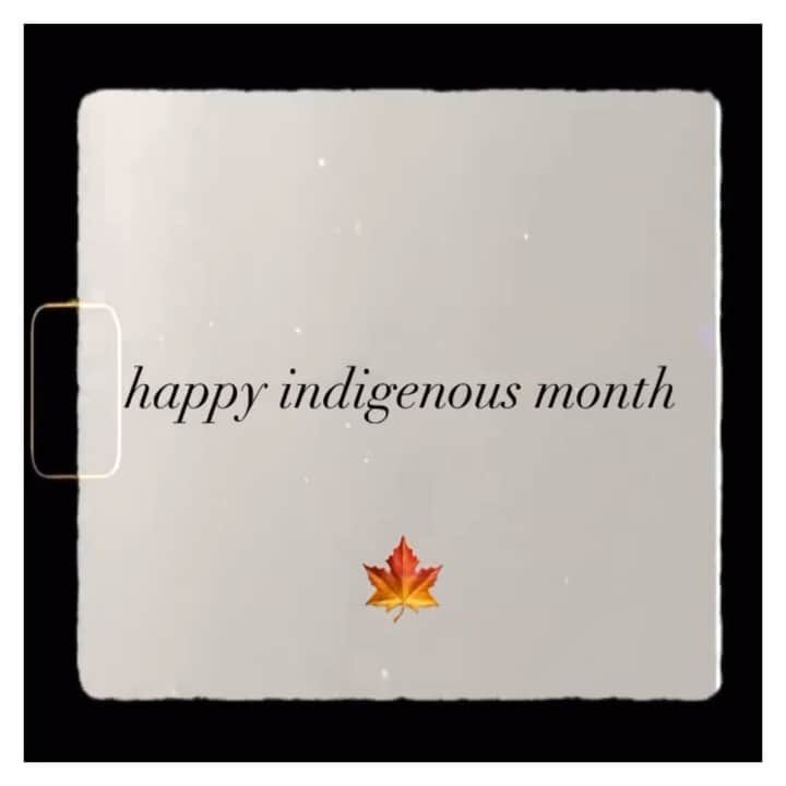 マックスウェルのインスタグラム：「happy indigenous month • 🍁」