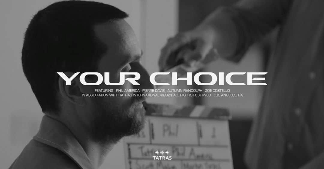 タトラスのインスタグラム：「The YOUR CHOICE campaign was born out of one of TATRAS's brand missions, [to give confidence to all customers who wear TATRAS].   "Your choice" is often an important decision that determines the fate of life. In support of each person's life choices, we will deliver a message from our collaborators who connect with your beliefs through their experiences.  #yourchoice  #tatrasofficial」