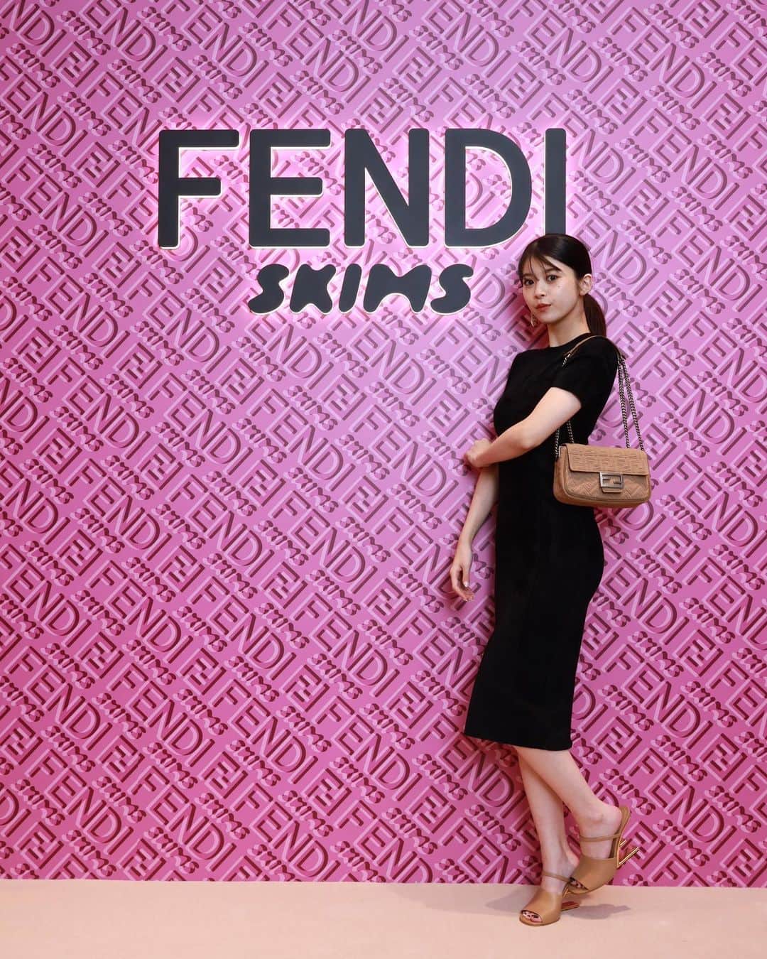 馬場ふみかのインスタグラム：「FENDI ✖︎ SKIMS  @fendi  @skims  #FENDIxSKIMS #FENDI」