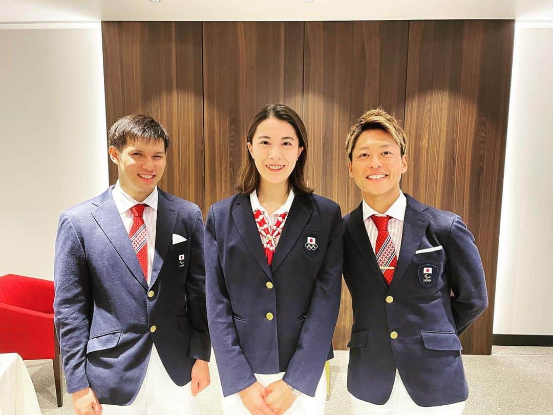 大橋悠依のインスタグラム：「． 先日ご一緒したパラリンピアンの木村選手と宇田選手と📸 滋賀県についてたくさんお話ししました！楽しかった〜😁✨ ． また詳細でましたらお知らせします📢 ． #滋賀県 #チーム滋賀」