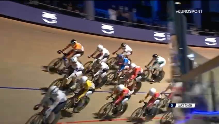 のインスタグラム：「UCI トラックチャンピオンズリーグ 第2戦 リトアニア🇱🇹パネヴェジース  スクラッチ 3位🥉  応援ありがとうございます!  次戦は来週12/3金曜日と12/4土曜日 イギリス🇬🇧ロンドン  全力で頑張ります‼︎」