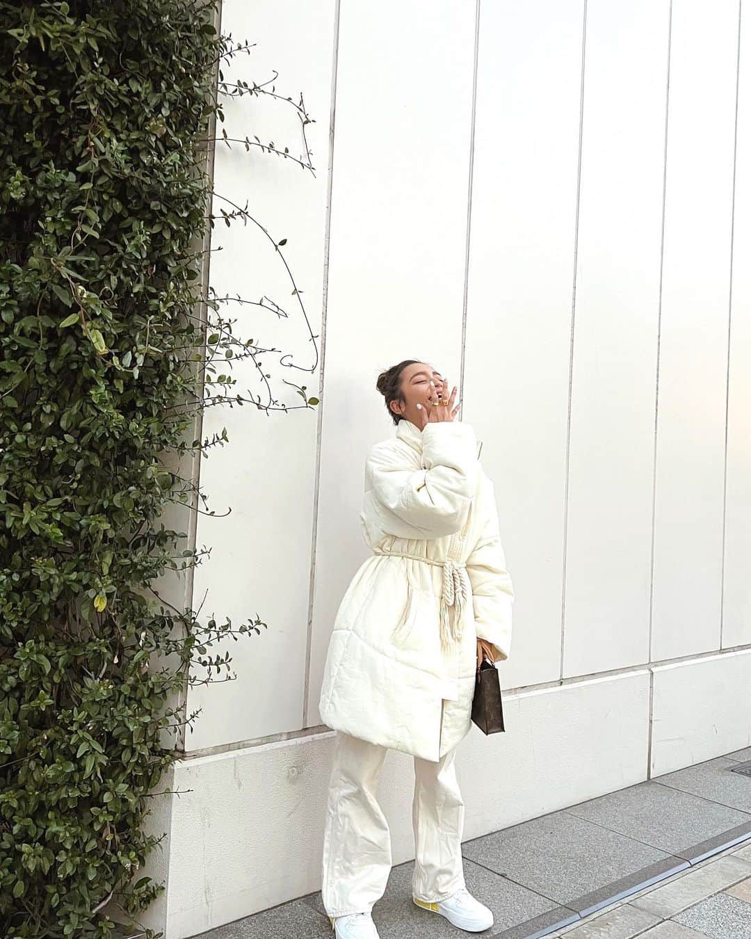 のインスタグラム：「#あかねこーで  寒くなってきてアウターの季節きたねー⛄️❄️ あったかくて着やすくて最高なマッチんぐアウター💕 @arholiday   #ootd#code#outfit#153cmコーデ」