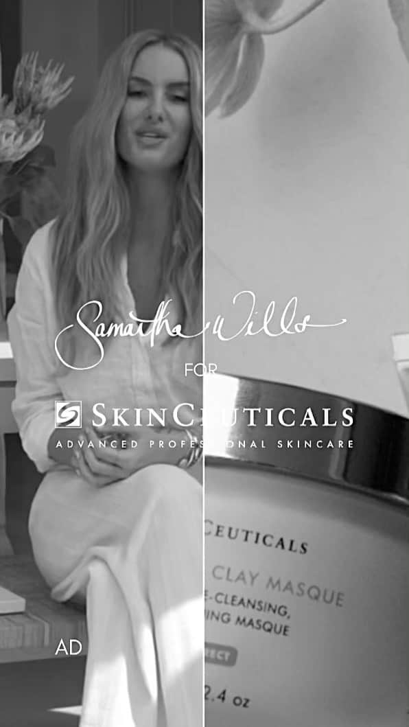 サマンサウィルスのインスタグラム：「ad• I am excited to working with @SkinCeuticals and doing a 5-week documented trial of their products.   SkinCeuticals are professional grade products. Within the beauty realm, if I had to choose skin care or makeup, I would choose skin care 10000 times over and over, so I am very excited to take part in this active trial and see the changes in my skin (because I love nothing more than a good before and after!!).   Great news for all of you, all their products are now available on their new e-commerce website!   #SkinCeuticals #SkinCeuticalsAU #ProofIsYou #Ad」