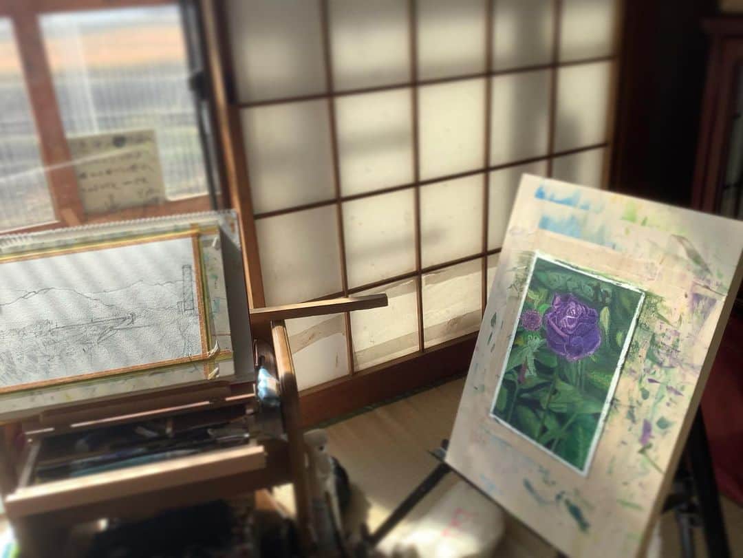 笠浩二さんのインスタグラム写真 - (笠浩二Instagram)「こんなふうに絵を描いていますよ。」11月29日 22時03分 - kohjiryu