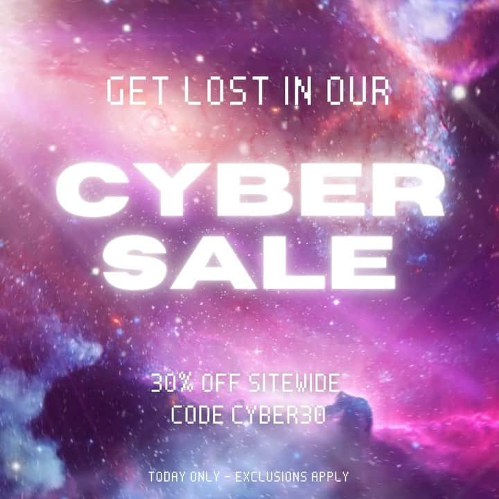 ニコールミラーのインスタグラム：「Get Lost in our Cyber Sale! We're glitching out over these sale prices! Use our code CYBER30 for 30% off sitewide! Today only - exclusions apply. #NicoleMillerStyle」