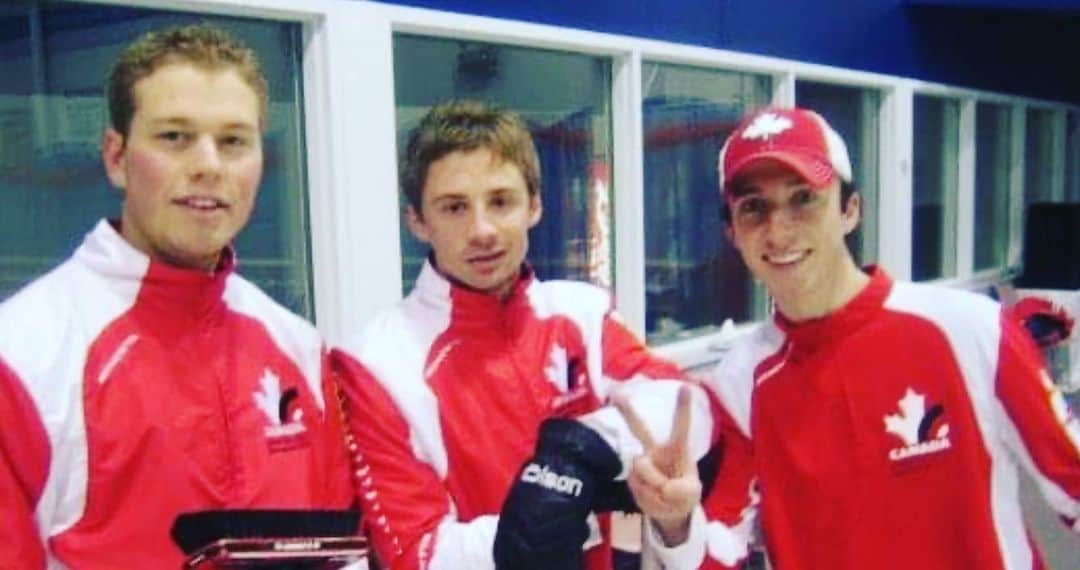 ジェームス・ダグラス・リンドのインスタグラム：「Congratulations to my bud GWalks on becoming an Olympian! Here’s some throwbacks to the 2007 World Jr when competing at the Olympics was just a distant dream. So happy for you and @teamgushue on your amazing accomplishment!」