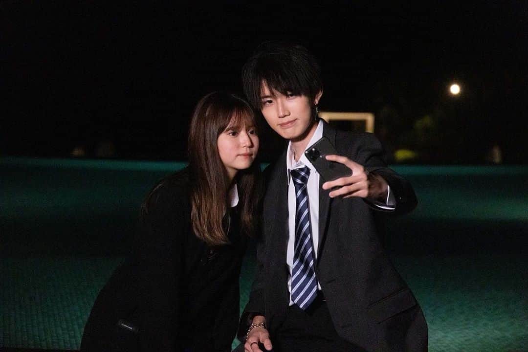 八瀬尾蘭のインスタグラム：「今日好き2話ありがとうございました！ ツーショット頑張りました🐱  #今日好き #花梨編」