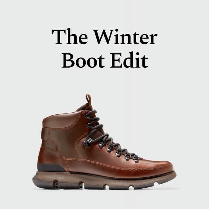 Cole Haanのインスタグラム：「The Men's Boot Edit. Find the perfect pair to keep up with all your winter looks, from workwear to weekend.」