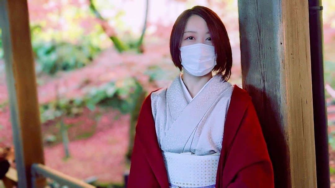 蛯原天のインスタグラム：「京都・東福寺 At Tofuku-ji Temple in Kyoto, the autumn leaves are in full bloom! ⁡ #京都 #紅葉 #きもの #着物 #kimono #kimonostyle #着物コーデ #着物コーディネート #普段着物 #kyoto #japantrip #色無地 #kimonogirl #和装 #ポートレート #アナウンサー #일본여행 #기모노 #패션 #얼스타그램」