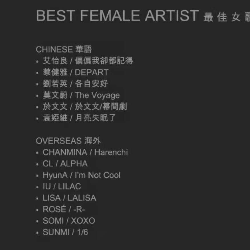 リサさんのインスタグラム写真 - (リサInstagram)「[INFO] 211130 — LISA has been nominated at Asian Pop Music Awards 2021!   RECORD OF THE YEAR — LALISA/LISA   SONG OF THE YEAR — LALISA by LISA   BEST DANCE PERFORMANCE — MONEY by LISA   BEST FEMALE ARTIST — LISA   Lisa has also been nominated for Best Composer and Best Arranger for LALISA (Overseas Category)!  Congratulations LISA✨ . . . #LISA #LALISA #리사 #블랙핑크 #BLACKPINK #LALISAMANOBAN #LALISAMANOBAL #blackpinklisa #lisablackpink」11月30日 20時27分 - lisa.blackpink