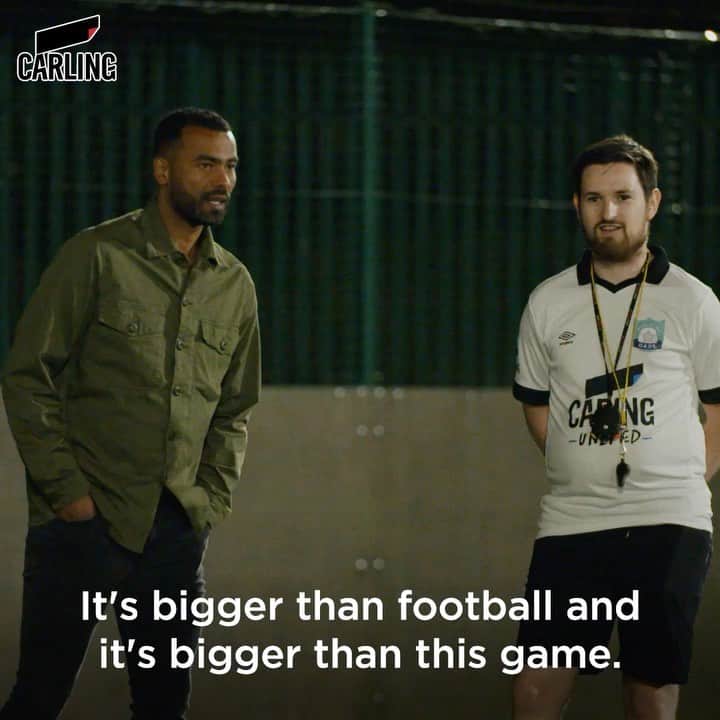アシュリー・コールのインスタグラム：「“It’s not just about the football”  I headed to Norwich to meet Match of The Dads, a grassroots team bringing fathers together through football to improve their mental health.  As a father and a parent myself I know how important it is to have a strong support group around you so it was great to see how this team is helping dads from all walks of life.  #MoreThanAGame #Caringunited @calmzone @carlinguk」