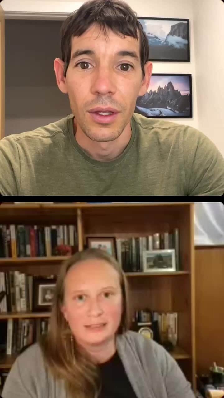 アレックス・オノルドのインスタグラム：「Emily Teitsworth, executive director of the Honnold Foundation, joins me to answer questions about our work.」