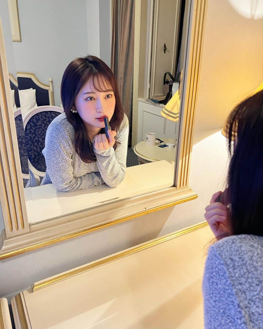 廣田佳菜子のインスタグラム：「💄❤️」