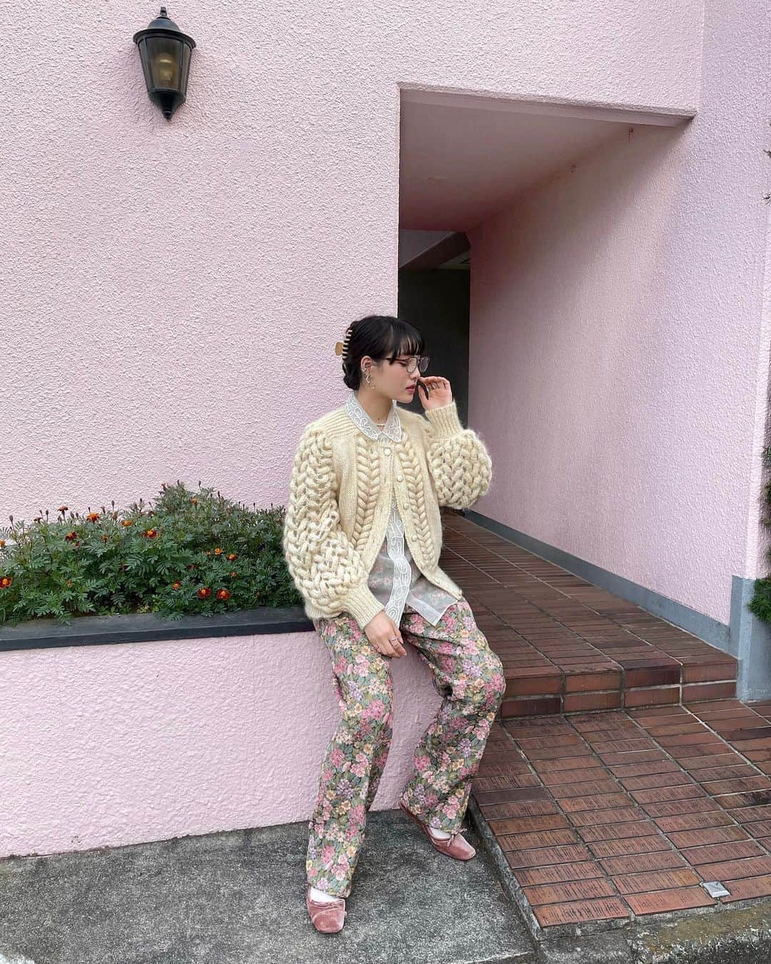江崎ななほのインスタグラム：「🌼🌸 #エザ着」