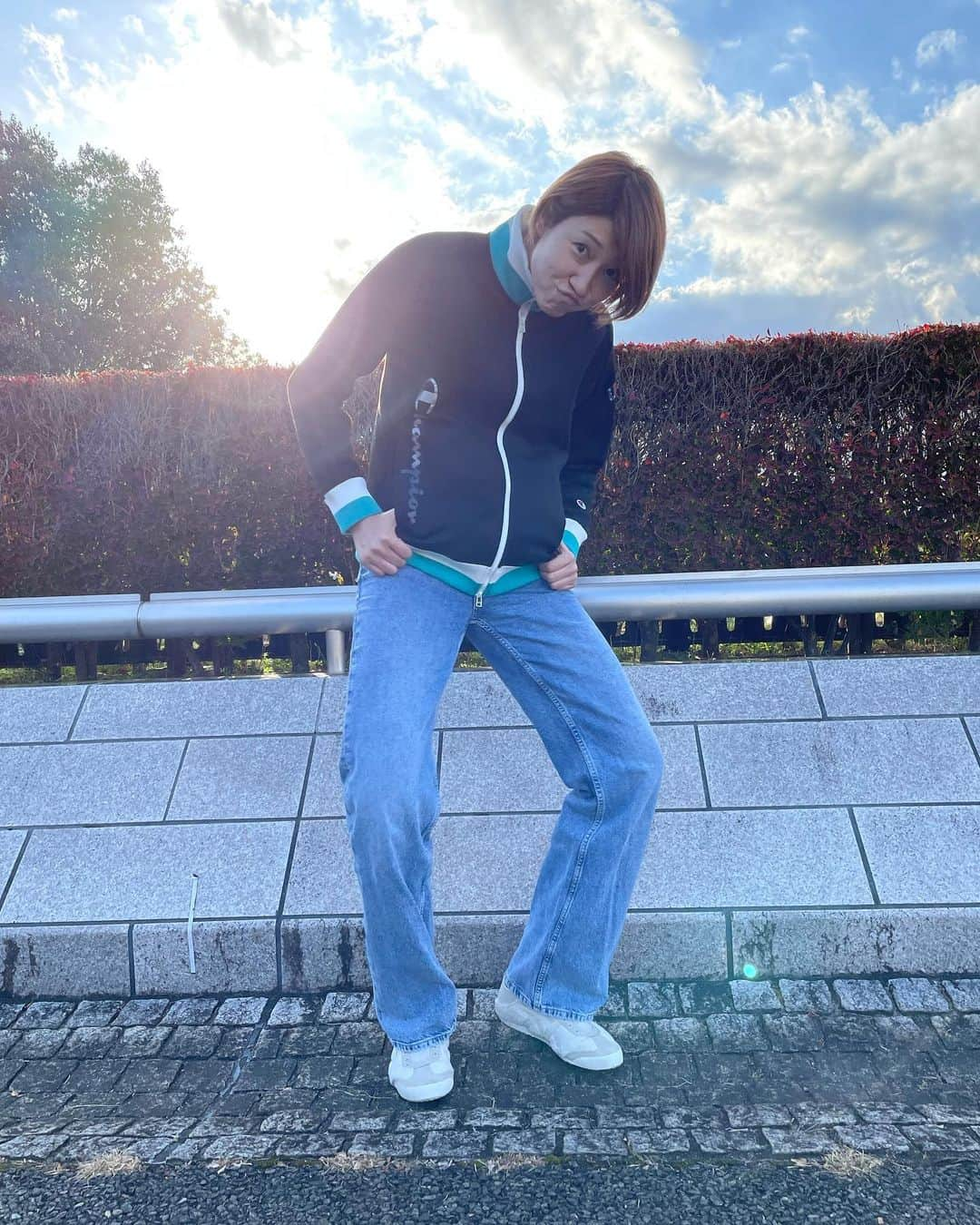 狩野舞子さんのインスタグラム写真 - (狩野舞子Instagram)「・ @champion_japan GOLF🏌️‍♀️ ゴルフウェアだけど普段着としても着れるのが好きー☺️ ・ #champion #championjapan」11月8日 18時03分 - kanochan715