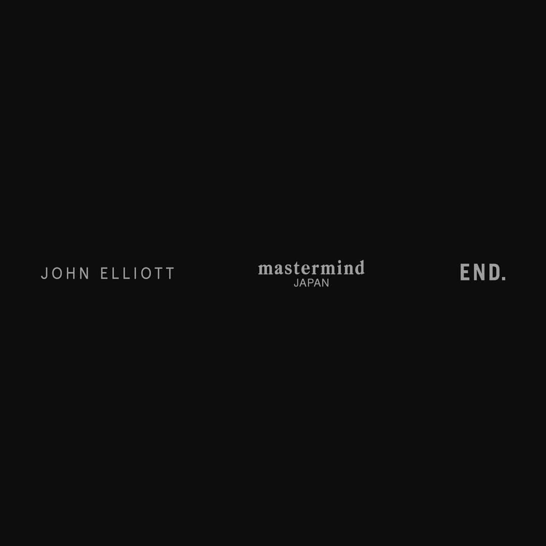 ジョン エリオットのインスタグラム：「We've partnered with @mastermindjapan_official and @endclothing this season to create an exclusive collection. The eight piece set is available Saturday, November 13th through www.johnelliott.com. Link in bio and stories to sign up for access.」